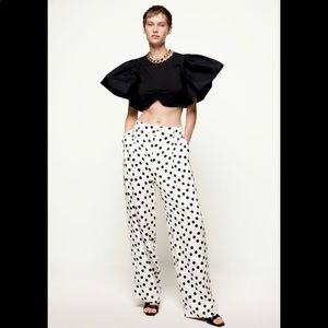 ZARA FLOWY POLKA DOT PANTS LIMITED EDITION